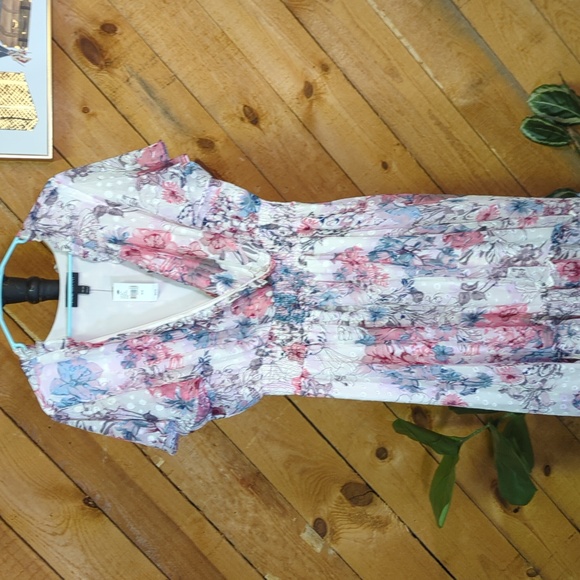 NWT Lane Bryant floral dress 18 / 20 ladies - Picture 2 of 10